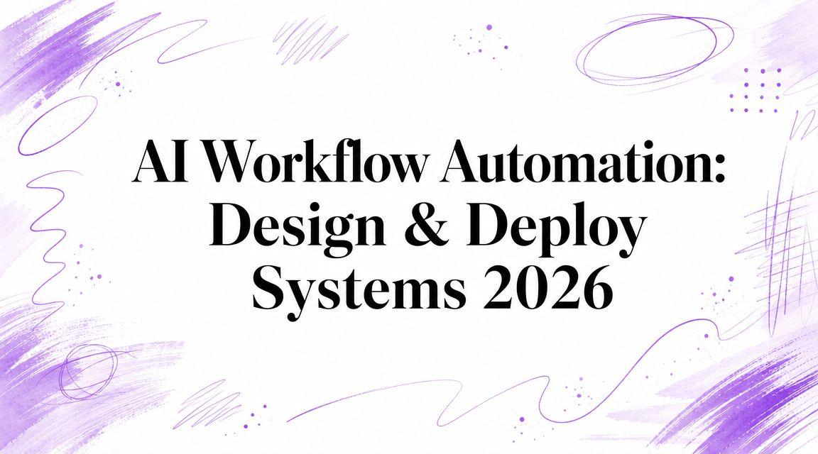 AI Workflow Automation: Design & Deploy Systems 2026